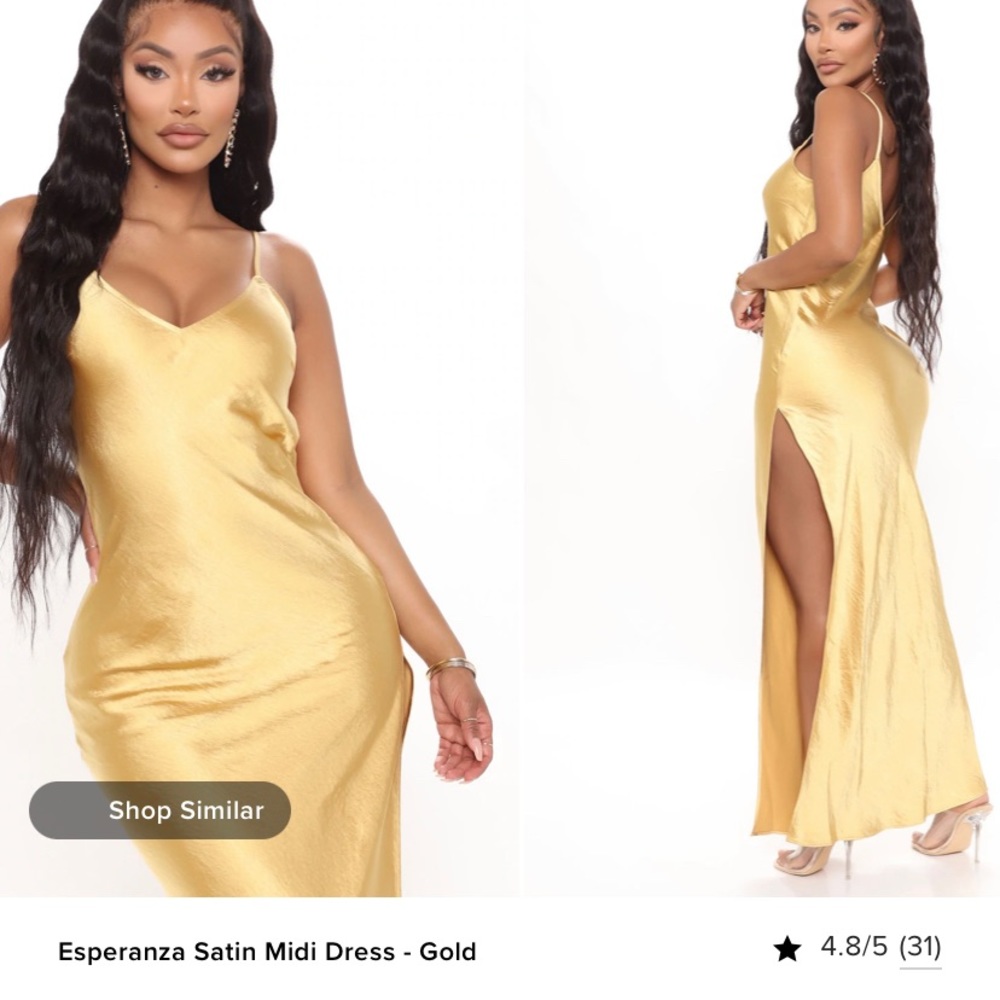 gold maxi fashion nova dress